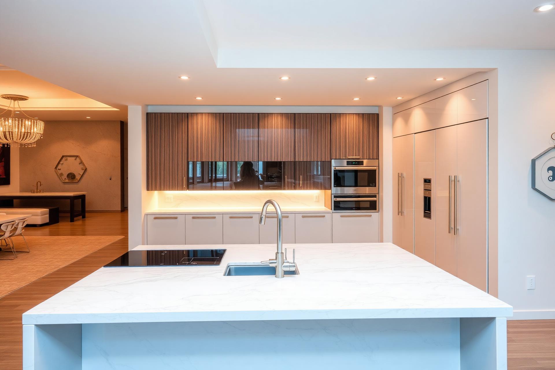 Modern luxury kitchen renovation by Diamond Precision Group in Fort Lauderdale